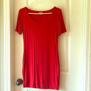 Red Piko Dress